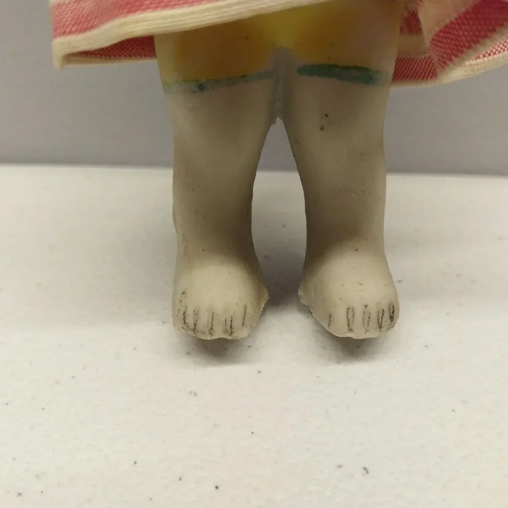 Vintage Made In Japan All Bisque Doll 4.5